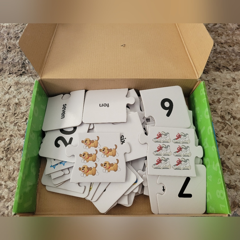 Numbers Puzzle Set Educational Learning Interactive - Picture 3 of 3
